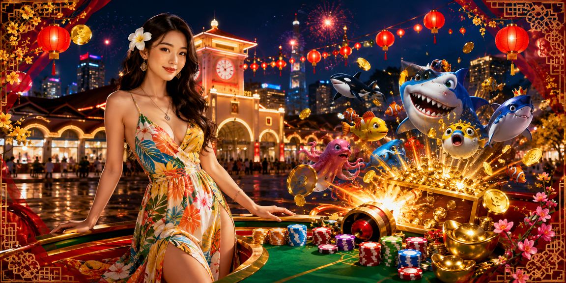Người chơi trải nghiệm game bắn cá trong không khí lễ hội Tết tại TP.HCM