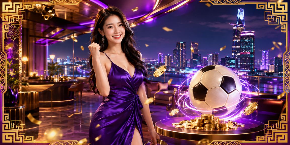 Cổng cược bóng đá trực tuyến 1288 với giao diện neon tại Hồ Chí Minh
