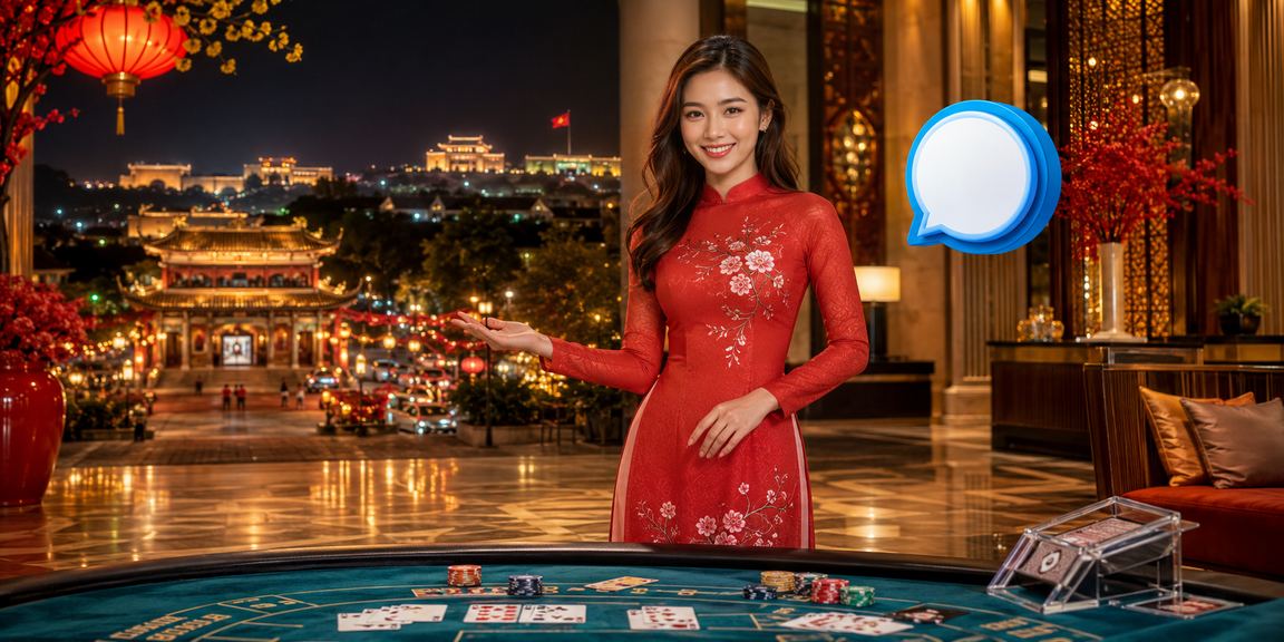Không khí lễ hội Huế và người chơi Baccarat trực tuyến trong đêm