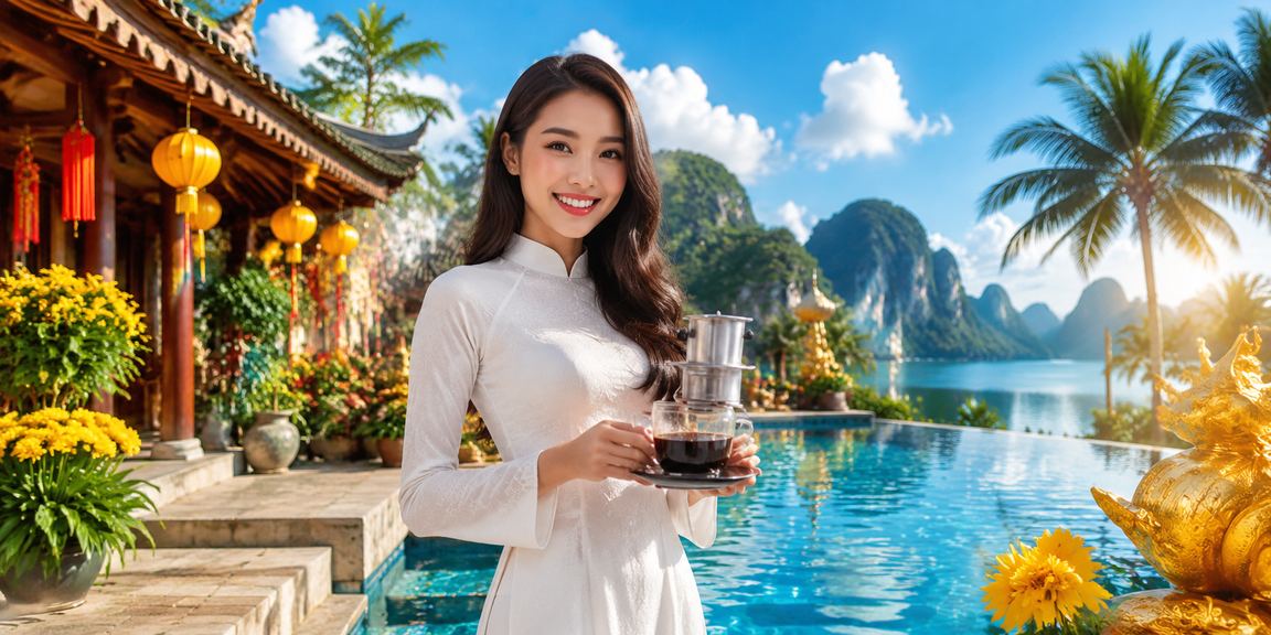 Người phụ nữ mặc áo dài tại Ninh Bình sử dụng điện thoại đặt cược trực tuyến
